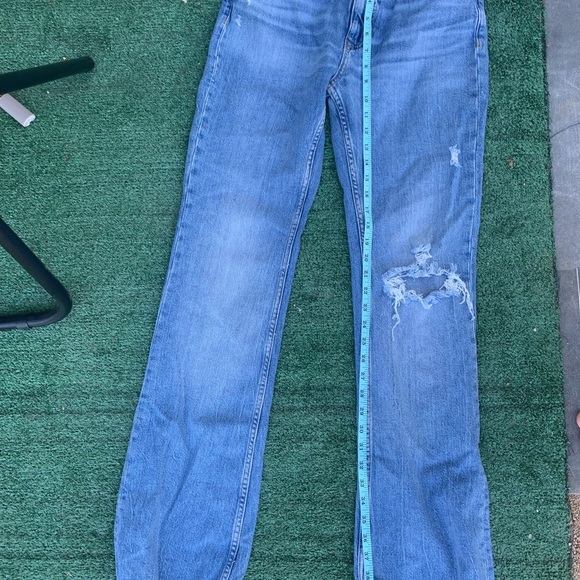 Zara Ripped Wide Leg Jeans - Picture 10 of 12